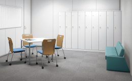 ロッカールーム／レストエリアシーン