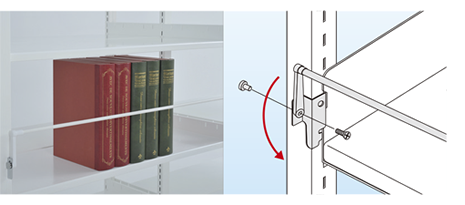 回転式落下防止バー
