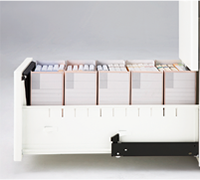 ダブルサスペンションレールの採用の下段引出し