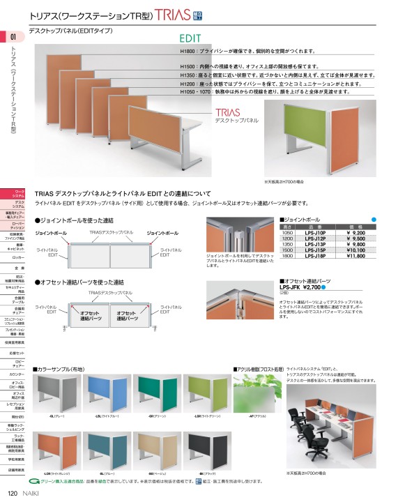 ナイキ クロスパネル W1000×D30×H1500 ■▼118-3395 LPS1510-GL 1個 NAIKI クロスパネル W1000×D30×H1500 ( LPS1510-LBL ) (株)ナイキ